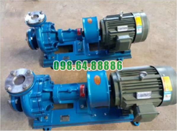 Bơm dầu truyền nhiệt trục ngang RY40-25-200 cột áp 50 m, lưu lượng 10 m3/h, tốc độ 2900 vòng/phút, công suất 4 kW